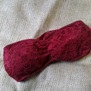SOLD 🆓 NWOT Deep Red Bandeau